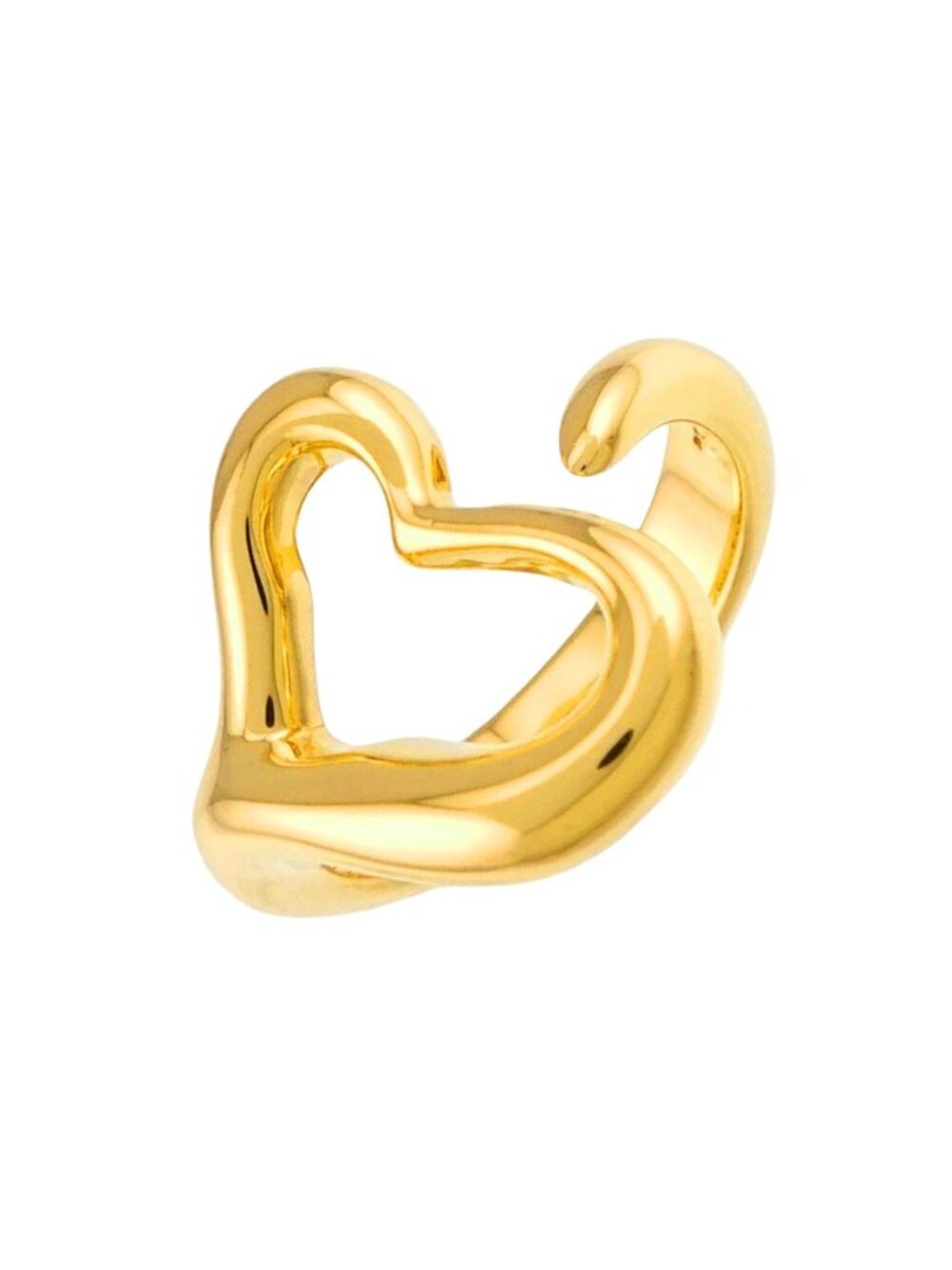Tiffany & Co Open Heart Ring 18k Yellow Gold